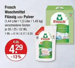 V Markt Frosch waschmittel flüssig Angebot