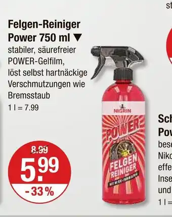 V Markt Nigrin felgen-reiniger power Angebot