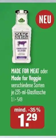 V Markt Kühne made for meat oder made for veggie Angebot