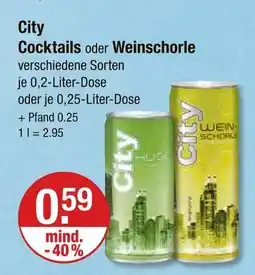 V Markt City cocktails Angebot
