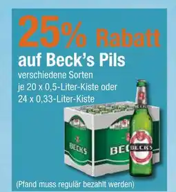 V Markt Beck's 25% rabatt Angebot