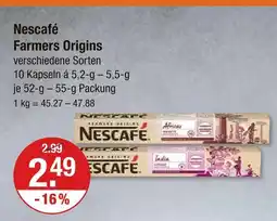 V Markt Nescafé farmers origins Angebot