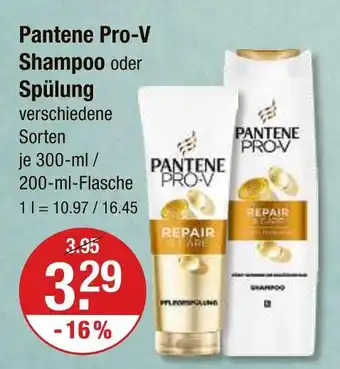 V Markt Pantene pro-v shampoo Angebot