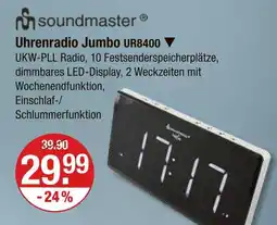 V Markt Soundmaster uhrenradio jumbo ur8400 Angebot