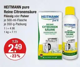 V Markt Heitmann pure reine citronensäure flüssig Angebot