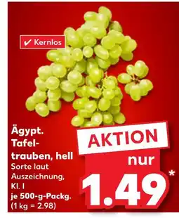 Kaufland Ägyptische tafeltrauben, hell Angebot