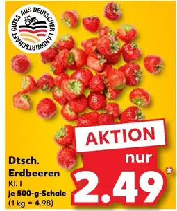 Kaufland Dtsch. erdbeeren kl. i Angebot