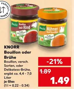 Kaufland Knorr bouillon mit rind Angebot