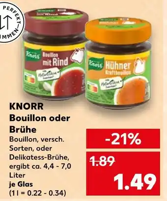 Kaufland Knorr bouillon mit rind Angebot