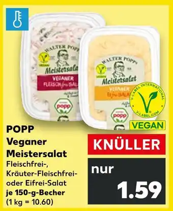 Kaufland Popp veganer fleischfreier meistersalat Angebot