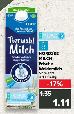 Kaufland Nordsee milch frische weidemilch Angebot