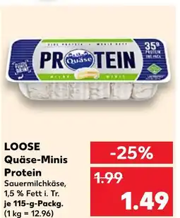 Kaufland Loose quäse-minis protein Angebot