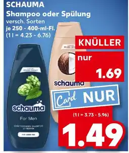 Kaufland Schauma shampoo oder spülung Angebot