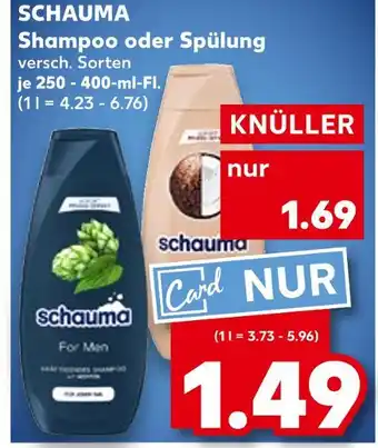 Kaufland Schauma shampoo oder spülung Angebot