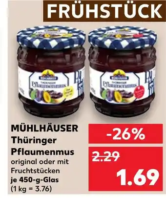 Kaufland Mühlhäuser thüringer pflaumenmus original Angebot