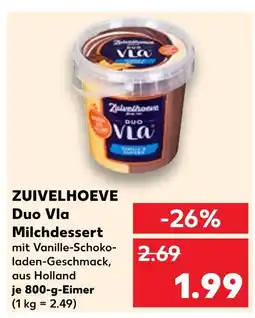 Kaufland Zuivelhoeve duo vla milchdessert Angebot