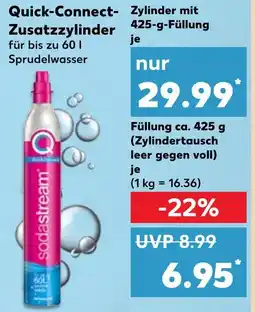 Kaufland Quick-connect-zusatzzylinder zylinder mit 425-g-füllung oder füllung ca. 425 g Angebot