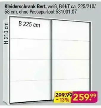 Möbel Boss Kleiderschrank Bert Angebot