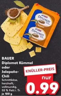 Kaufland BAUER Diplomat Kümmel oder Jalapeño Chili Angebot