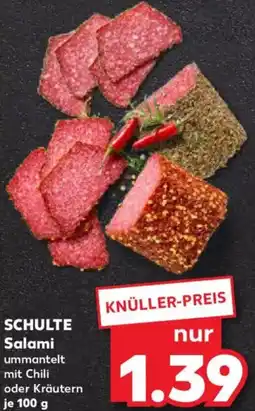 Kaufland SCHULTE Salami Angebot