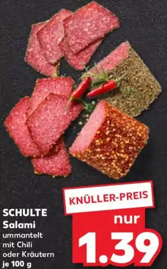 Kaufland SCHULTE Salami Angebot