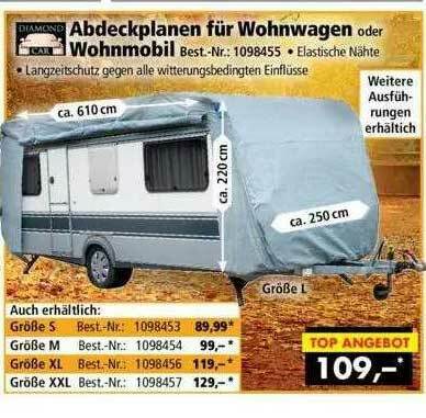 Diamond Abdeckplanen Für Wohnwagen Oder Wohnmobil Angebot bei Norma24