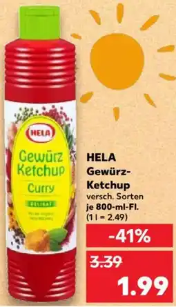 Kaufland HELA Gewürz Ketchup Angebot