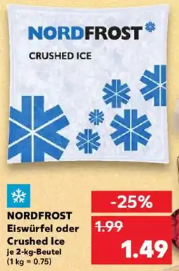 Kaufland NORDFROST Eiswürfel oder Crushed Ice Angebot