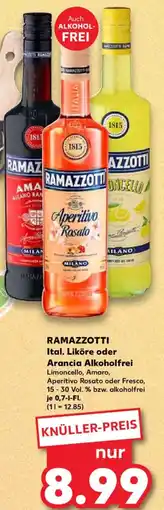 Kaufland RAMAZZOTTI Ital. Liköre oder Arancia Alkoholfrei Angebot