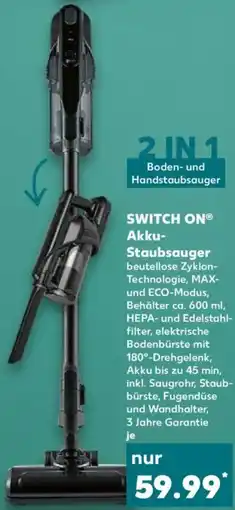 Kaufland SWITCH ON Akku Staubsauger Angebot