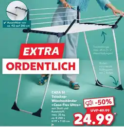 Kaufland CASA SI Teleskop Wäscheständer Casa Flex Ultra Angebot