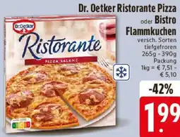 Edeka Dr. Oetker Ristorante Pizza oder Bistro Flammkuchen Angebot
