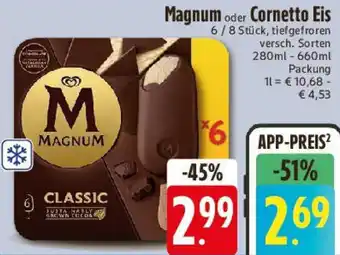 Edeka Magnum oder Cornetto Eis Angebot