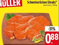 Edeka Schweinerücken-Steaks Angebot