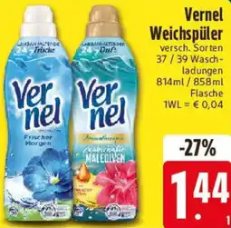 Edeka Vernel Weichspüler Angebot
