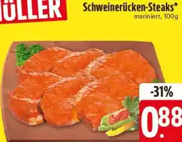 E-Center Schweinerücken-Steaks Angebot