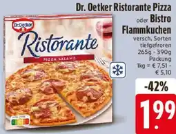 E-Center Dr. Oetker Ristorante Pizza oder Bistro Flammkuchen Angebot
