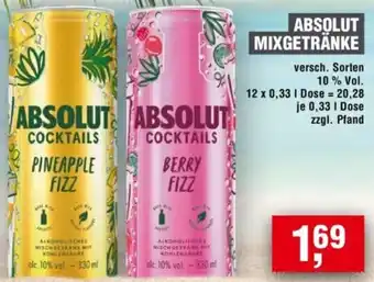 Handelshof Absolut mixgetränke Angebot