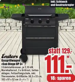 B1 Discount Baumarkt Enders Gasgrillwagen San Diego UP 3 Angebot