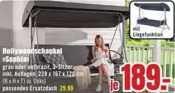 B1 Discount Baumarkt Hollywoodschaukel Sophia Angebot