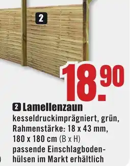 B1 Discount Baumarkt Lamellenzaun Angebot