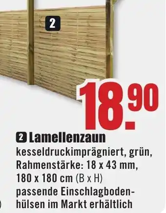 B1 Discount Baumarkt Lamellenzaun Angebot