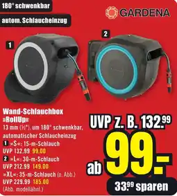B1 Discount Baumarkt GARDENA Wand-Schlauchbox RollUp Angebot