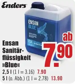 B1 Discount Baumarkt Enders Ensan Sanitärflüssigkeit Blue Angebot