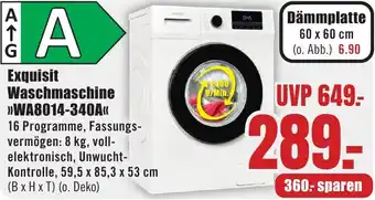 B1 Discount Baumarkt Exquisit Waschmaschine WA8014-340A Angebot