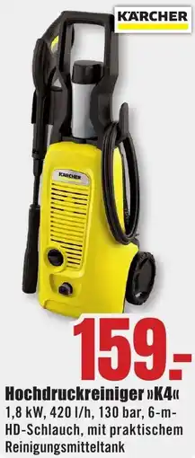 B1 Discount Baumarkt KÄRCHER Hochdruckreiniger K4 Angebot
