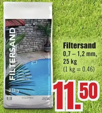 B1 Discount Baumarkt Filtersand Angebot