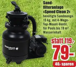 B1 Discount Baumarkt Sandfilteranlage Speed Clean 2 Angebot
