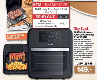 Famila Nord West Tefal Heißluftfritteuse Ofen und Grill Easy Fry FW 5018 Angebot