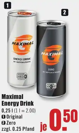B1 Discount Baumarkt Maximal Energy Drink Angebot